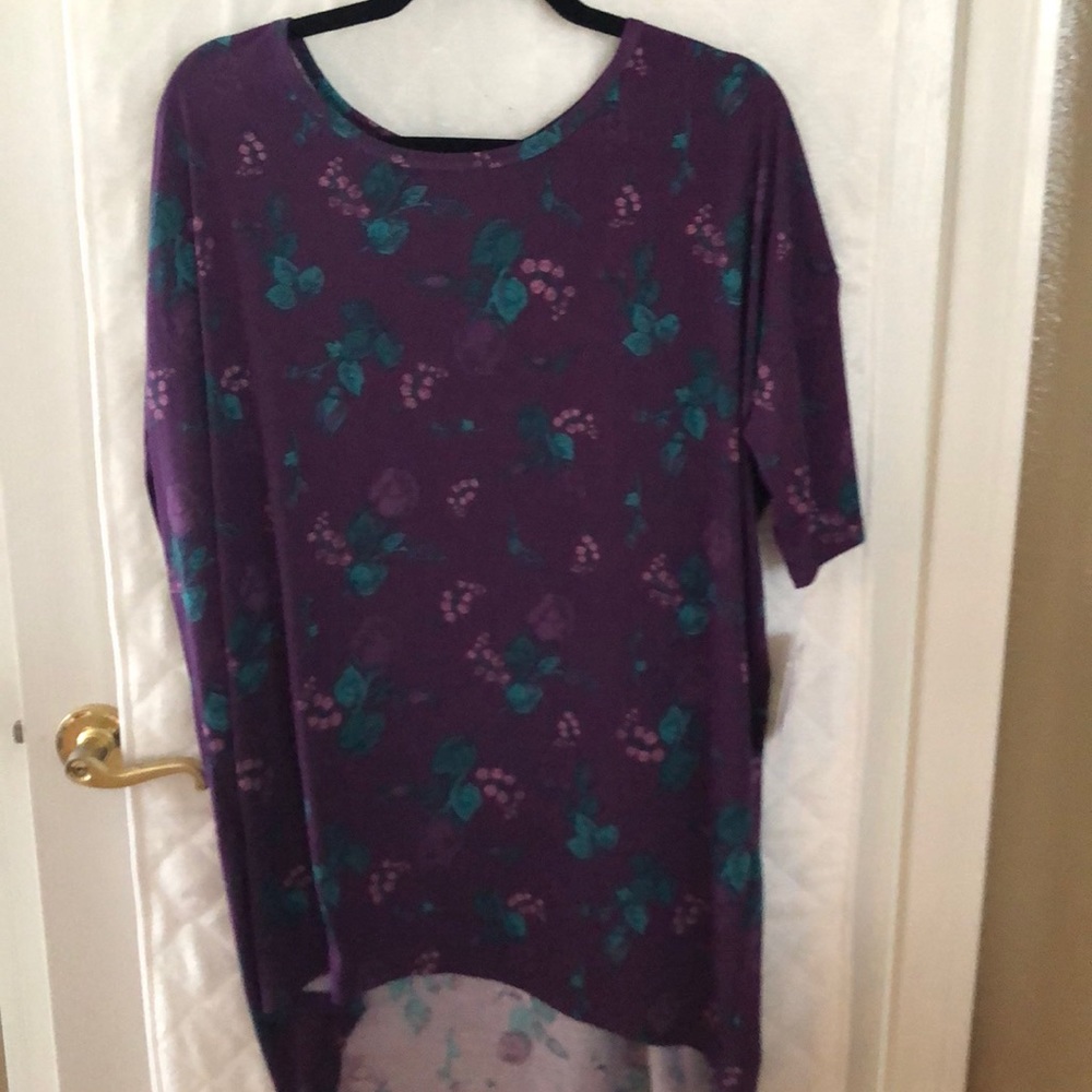 NWT Lularoe Irma L purple